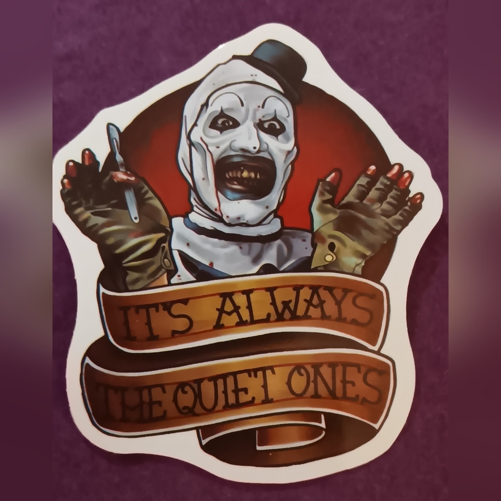 13 Vinyl Terrifier Stickers (NWOT)